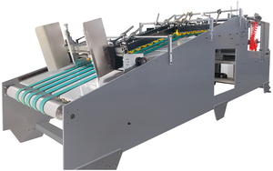 Tự Động Nhỏ Giấy 4/6 Góc Hộp Carton Thư Mục Gluer Máy Kinh Tế Sóng Hộp Dán Gấp Máy Làm - Product Image 6