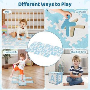 Facile à nettoyer, sans BPA, <span class=keywords><strong>tapis</strong></span> de jeu en <span class=keywords><strong>puzzle</strong></span> alphabet en EVA de 26 pièces, antidérapant, grand <span class=keywords><strong>tapis</strong></span> moelleux - Product Image 6