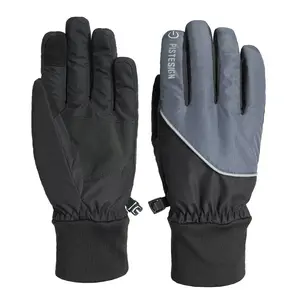 Gants de cyclisme Gants réfléchissants imperméables pour hommes Gants d'hiver Écran tactile avec patch antidérapant en PU