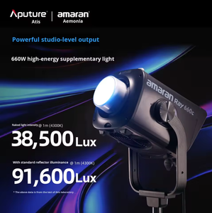 <span class=keywords><strong>Amaran</strong></span> pour Ray 660C, éclairage vidéo professionnel pleine couleur 660W, éclairage d'appoint pour photographie en direct, contrôle par application, lumière constante pour utilisation en studio - Product Image 2