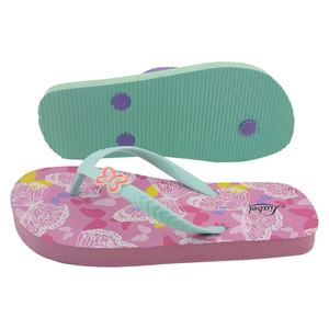 Tongs pour femmes, imprimé papillon, sandales de plage, charme 3D mignon, sangle, semelle EVA souple, pantoufles d'été, logo personnalisé - Product Image 3