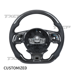 Ajustement pour <span class=keywords><strong>Jaguar</strong></span> Ftype E-PACE XE XEL XFL XJ F-TYPE XF F-PACE XJL LED volant en Fiber de carbone - Product Image 1