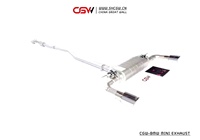 Système d'échappement silencieux en acier inoxydable 304 ou en titane, pour BMW Mini R60, 1.6, adapté au client, modèle 2010