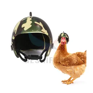 कबूतर पालतू चिकन हेलमेट मजेदार सुरक्षा सुरक्षा हेडगियर चिकन सुरक्षा टोपी मूत्र कैप सुरक्षा हेलमेट