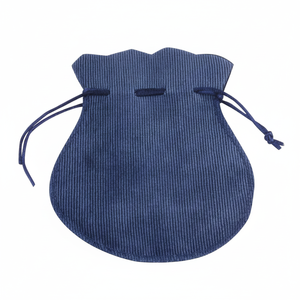 Zaini con Coulisse a Forma di Sacco in Corduroy Blu 100x120 - Product Image 2