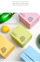 Boîte à pâtisserie jetable écologique de qualité alimentaire, en carton vert recyclé, pour gâteaux et desserts d'anniversaire, emballage quatre couleurs