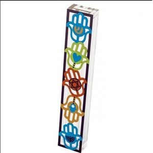 Quà Tặng Judiaca Chống Nước Thiết Kế Bằng Acrylic Mezuzah Trong Suốt Đồ Trang Trí Nhà Hiện Đại Thịnh Vượng - Product Image 2