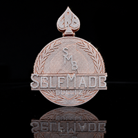 Pendentif Lettre Personnalisée en Argent Sterling 925 Plaqué Or Rose, Moissanite VVS, Style Hip Hop, Bijoux Fins Faits Main