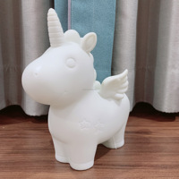 Kit d'art de coulée de peinture en résine bricolage populaire jouet ours et licorne avec fluide lumineux pour enfants-ensemble d'artisanat de Noël