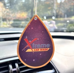 Désodorisant de voiture en papier suspendu, formes personnalisées, parfums fruités variés (citron, océan), promotionnel, vente en gros - Product Image 5