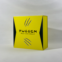 Boîtes cadeaux en carton jaune personnalisées de luxe avec logo, fermeture magnétique, emballage écologique recyclable pour vêtements en fourrure
