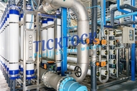 Guangzhou purificateur d'eau automatique UF 10M3 membrane filtre PVDF PVBF filtres avec cartouche ro traitement de l'eau 2000l/h meniral