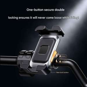 <span class=keywords><strong>Support</strong></span> de téléphone pour vélo à commande d'une seule main, base en alliage d'aluminium, anti-vibration, <span class=keywords><strong>support</strong></span> de téléphone pour scooter, guidon et rétroviseur - Product Image 5