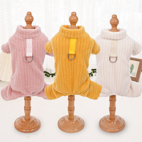 Vêtements d'hiver épais et chauds pour chiens et chats, tenues quatre pattes pour animaux de compagnie, Teddy, Corgi, vente en gros du fabricant