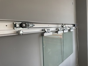 Ouvre-porte coulissant automatique en verre à capteur électrique moderne pour hôpital et magasin, motorisé - Product Image 6
