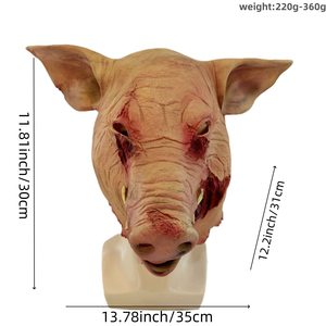 Effrayant Animal Latex <span class=keywords><strong>Masque</strong></span> Halloween Costume Cosplay Props Sanglant Tête De <span class=keywords><strong>Cochon</strong></span> Boucher <span class=keywords><strong>Horreur</strong></span> Adulte Tête <span class=keywords><strong>Masque</strong></span> - Product Image 6