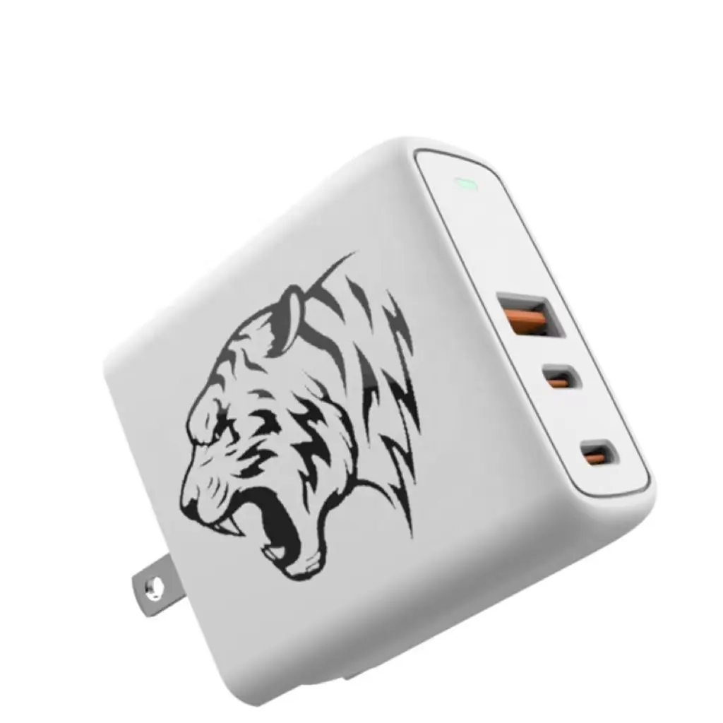 الأكثر مبيعًا محول طاقة أوروبي أمريكي المملكة المتحدة المصنع Pd 65W Gan شاحن سريع Usb نوع C Usb شريط طاقة مع شاحن سريع Pd 65 Gan