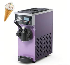 Nuevo Modelo BQL28 Máquina de Helado Suave para Mostrador, Cuerpo de Acero Inoxidable, Color Naranja, Interfaz en Inglés - Product Image 3