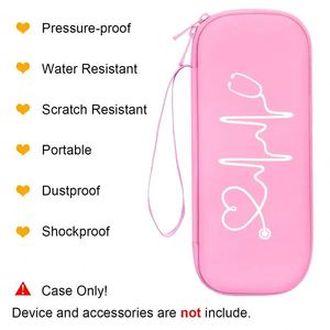 EVA PU Waterproof Travel <b>Medical</b> Stethoscope Case with Zipper Closure Protective Storage <b>Bag</b> for Household Use - Product Image 3
