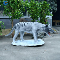 NL-B027 Statues de Loups Animatroniques Animaux Animatroniques Réalistes Personnalisés à Vendre