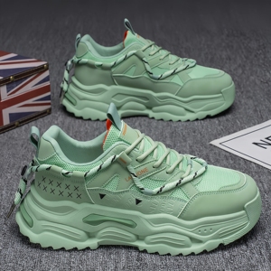 Chaussures respirantes pour hommes, tendance et polyvalentes, chaussures de sport à semelle épaisse augmentant la taille, chaussures décontractées - Product Image 2