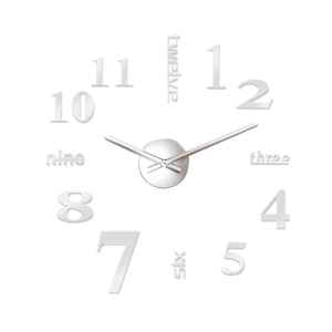 12-20 Inch Đồng Hồ Treo Tường Sang Trọng Từ Trung Quốc Phòng Khách Trang Trí Nội Thất Sticker Acrylic Im Lặng Kỹ Thuật Số Lớn 3d Tự Làm Đồng Hồ - Product Image 2