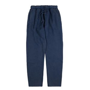 Pantalon de jogging en molleton épais bleu marine pour homme – Confortable, anti-plis, avec poches latérales et cordon de serrage – Personnalisable - Product Image 1