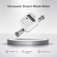 Medidor de Agua Inteligente de Latón de Alta Precisión IP68 OEM, Sistema de Monitoreo Remoto 4G, Medidor de Flujo Ultrasónico para Suministro de Agua Municipal
