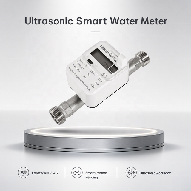 High Accuracy Brass IP68 OEM Smart Water Meter 4G Remote Monitoring System Ultrasonic Flow Meter for Municipal Water Supply