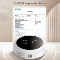 Moniteur Holter ECG Wellue Lepod Pro 12 canaux avec rapport d'interprétation IA-ECG, moniteur Holter ECG portable, enregistreur d'événements ECG