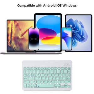 10 Inch <b>Mini</b> Colorful Wireless BlueTooth Cellphone Tablet Keyboard for Android Ios windows - Product Image 2