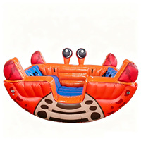 Parc d'attractions gonflable pour enfants : Bateau pirate, balançoire aquatique, chaise crabe, château gonflable, équipement de jeu