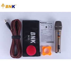Microphone filaire à <span class=keywords><strong>corps</strong></span> métallique BNK Microfone Voz Com Fio Microphone dynamique BK-20 - Product Image 1