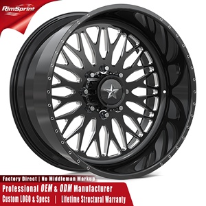 Cerchi Forgiati American Force N09 EXTORT SS da 20-26 Pollici 8x180 8x165.1 per GMC Sierra 2500HD 3500HD AT4 Chevrolet Silverado - Product Image 1