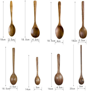 Ensemble d'ustensiles de cuisine en bois d'acacia avec logo personnalisé, certifié FSC et BSCI, spatules antiadhésives et fourchettes à salade, ensemble de cuillères en bois - Product Image 3