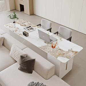Modern Simple White Wood <strong>Desk</strong> with Drawer Multi-Functional Computer Table <strong>for</strong> <strong>Small</strong> Apartment <strong>Office</strong> - Product Image 4