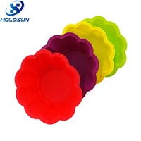 Moules à savon et à gâteaux en silicone en forme de fleur, sans BPA, résistants à la chaleur, de qualité alimentaire, couleur personnalisée, pour boulangeries et pâtisseries