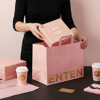 Boîtes à pâtisserie en papier or rose de qualité alimentaire, boîtes de luxe pour macarons, pâtisserie, mochi, beignets, brownies, emballages avec sacs en papier