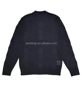 OEM ODM plus récent pull tricoté populaire pull torsadé col rond couleur unie à manches longues décontracté - Product Image 5