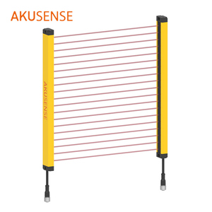 BZL10-T0603NC AKUSENSE Optical Top-Emitting Light <b>Curtain</b> Sensor 10mm Beam Pitch 110mm Height NPN Output 0.3-3m Range BZL10-T060 - Product Image 1