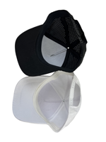 Casquette de baseball perforée découpée au laser à 5 panneaux, respirante, séchage rapide, performance sportive, logo personnalisé, pour la course et le golf, pour hommes et femmes