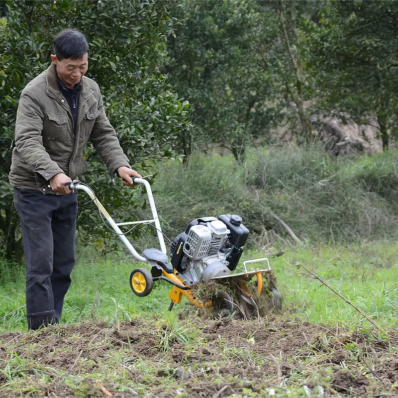 البنزين 212cc الطاقة آلة حرث مصغرة الآلات الزراعية بادي التعشيب weeder