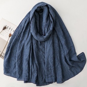 Pañuelo para la Cabeza de Color Liso, Transpirable, con Sensación de Algodón Suave, Chales Largos y Grandes para Mujer, Chales Cálidos para la Playa, Pañuelos de Moda con Sensación de Algodón - Product Image 6