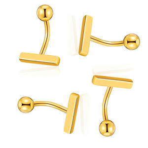 Nouveau petit piercing de nombril en acier inoxydable, anneau ombilical simple en acier inoxydable, bijou de piercing ombilical - Product Image 3