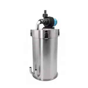 15L Double Inlet Aquarium Stainless Steel Canister Pre Filter for plant landscape fish tank