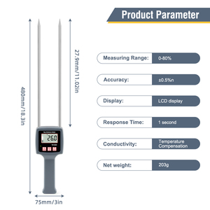 <span class=keywords><strong>Humidimètre</strong></span> portable <span class=keywords><strong>pour</strong></span> foin TK100H à bas <span class=keywords><strong>prix</strong></span> <span class=keywords><strong>pour</strong></span> tester la fibre, la paille de <span class=keywords><strong>céréales</strong></span>, le son - Product Image 3