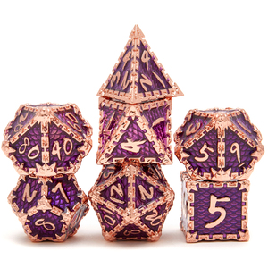 Wholesale of 7 Pieces of Metal Solid Dragons and Dungeon <strong>Dice</strong> <strong>Sets</strong> From Manufacturers, High-quality Game <strong>Dice</strong> Towers - Product Image 2