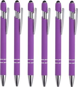 Custom Logo 2-in-1 Stylus Ballpoint <b>Pen</b>, Retractable Soft Grip Touch Screen <b>Pen</b> for IPad, <b>Tablet</b>, Phone, Office - Product Image 1