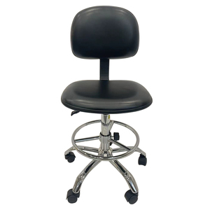 PU ghế bác sĩ văn phòng phân cho đứng Bàn đồ nội thất phòng thí nghiệm Chrome cơ sở Ergonomic phòng sạch chống tĩnh ESD ghế - Product Image 1