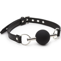 Jouets sexuels BDSM Ninghao pour couples, entraînement, dispositifs de retenue sexuelle, produits pour adultes, boucle à aiguille en cuir, boule buccale en silicone